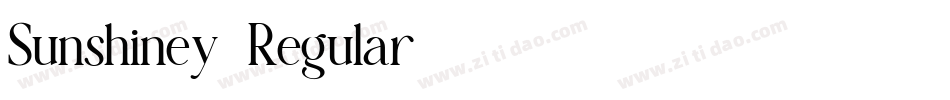 Sunshiney-Regular字体转换