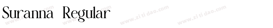 Suranna-Regular字体转换