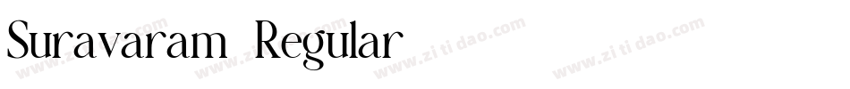 Suravaram-Regular字体转换