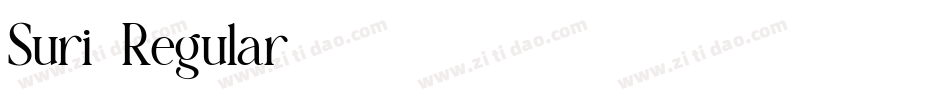 Suri-Regular字体转换
