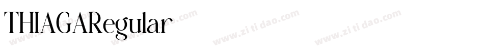 THIAGARegular字体转换