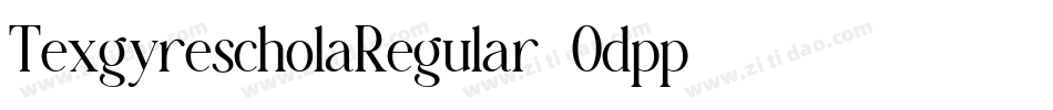 TexgyrescholaRegular-Odpp字体转换