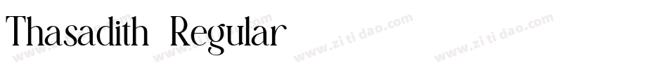 Thasadith-Regular字体转换