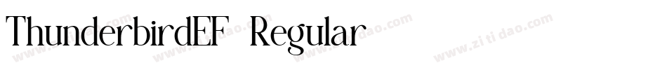 ThunderbirdEF-Regular字体转换