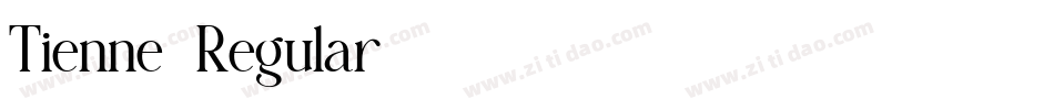 Tienne-Regular字体转换