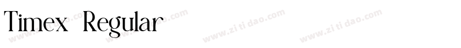 Timex-Regular字体转换