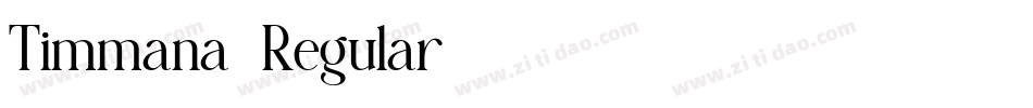 Timmana-Regular字体转换