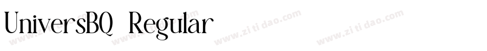 UniversBQ-Regular字体转换