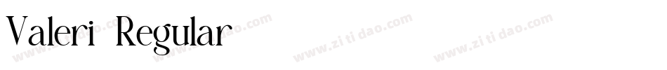 Valeri-Regular字体转换