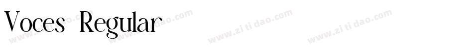 Voces-Regular字体转换