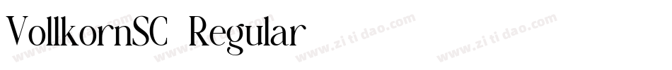 VollkornSC-Regular字体转换