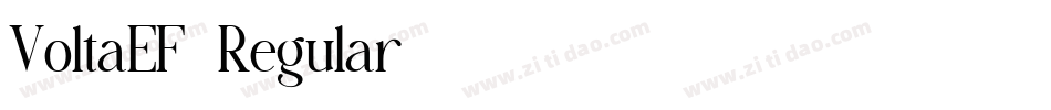 VoltaEF-Regular字体转换