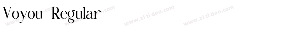 Voyou-Regular字体转换