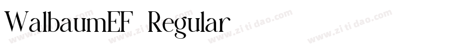 WalbaumEF-Regular字体转换