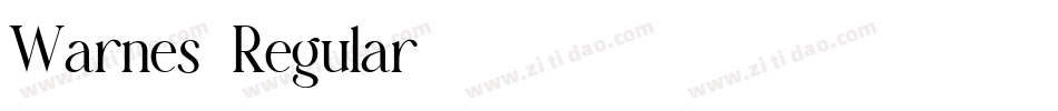 Warnes-Regular字体转换