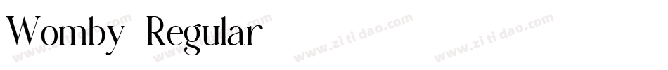 Womby-Regular字体转换