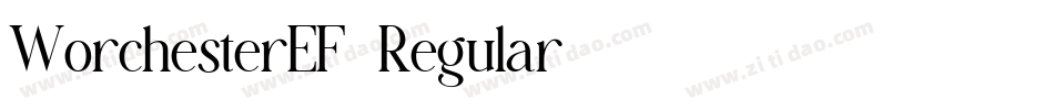 WorchesterEF-Regular字体转换