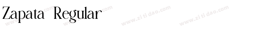 Zapata-Regular字体转换