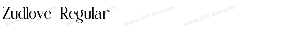 Zudlove-Regular字体转换