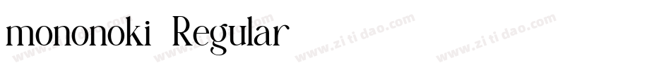 mononoki-Regular字体转换