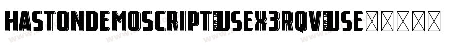 HastonDemoScript-x3RqV字体转换