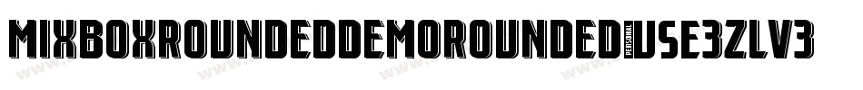 MixboxRoundedDemoRounded-3zlv3字体转换