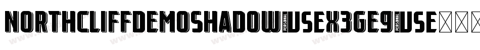 NorthcliffDemoShadow-X3Ge9字体转换
