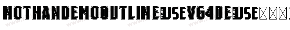 NothanDemoOutline-VG4De字体转换