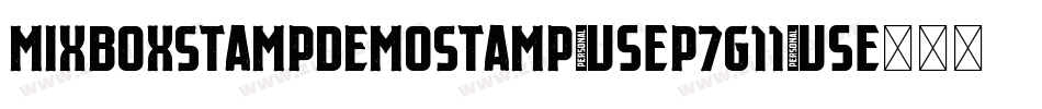 MixboxStampDemoStamp-p7g11字体转换 MixboxStampDemoStamp-p7g11字体转换