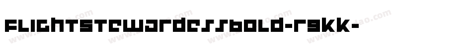 FlightStewardessBold-r9KK字体转换