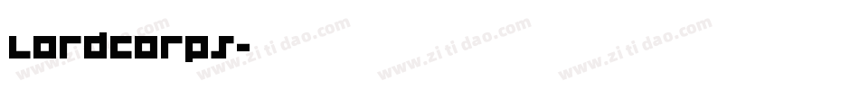 Lordcorps字体转换