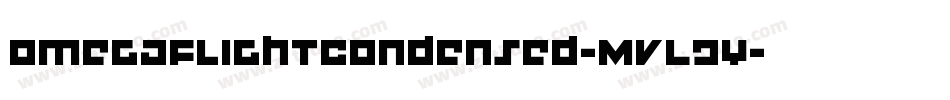 OmegaFlightCondensed-MVLDY字体转换