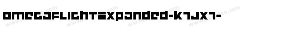 OmegaFlightExpanded-K7Jx7字体转换