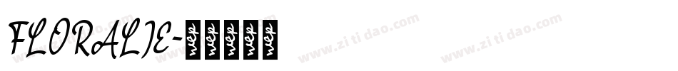 FLORALIE字体转换
