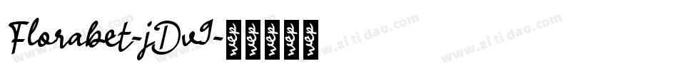 Florabet-jDv9字体转换