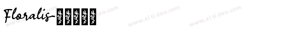 Floralis字体转换