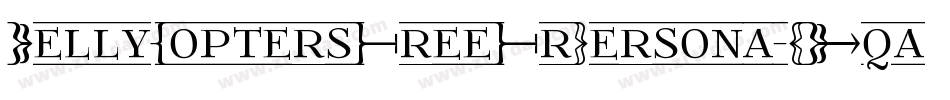 HellyCoptersFreeFrPersona-OVqaP字体转换