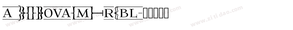 a_LCDNovaCmFrObl字体转换