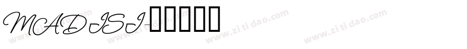 MADISI字体转换
