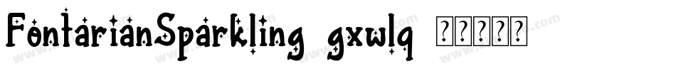 FontarianSparkling-gxwlq字体转换