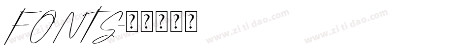 FONTS字体转换