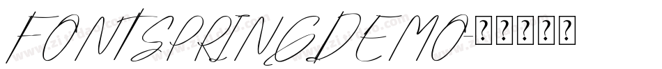 FONTSPRINGDEMO字体转换