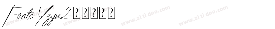 Fonts-Yzyv2字体转换