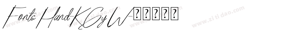 FontsHand-KGyW字体转换