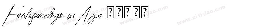 Fontspacelogo-wAzx字体转换