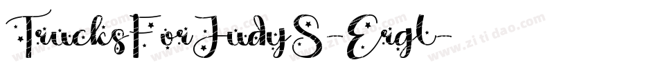 TrucksForJudyS-Ergl字体转换