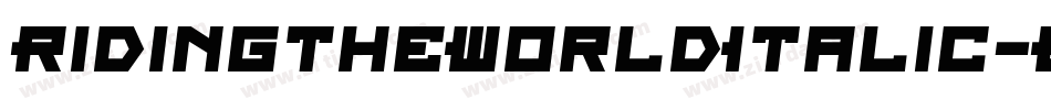 RidingTheWorldItalic-BWWAG字体转换 RidingTheWorldItalic-BWWAG字体转换
