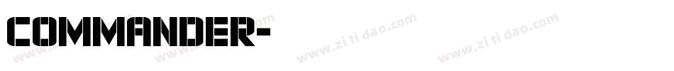 Commander字体转换