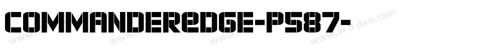 CommanderEdge-P587字体转换