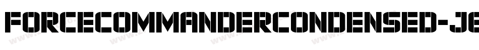 ForceCommanderCondensed-jEZKl字体转换